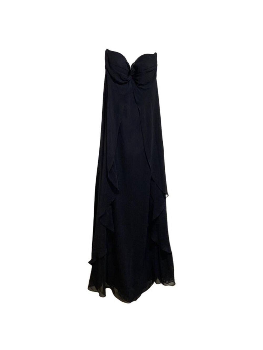 Jenny Yoo Floorlength Black Dress Size 4